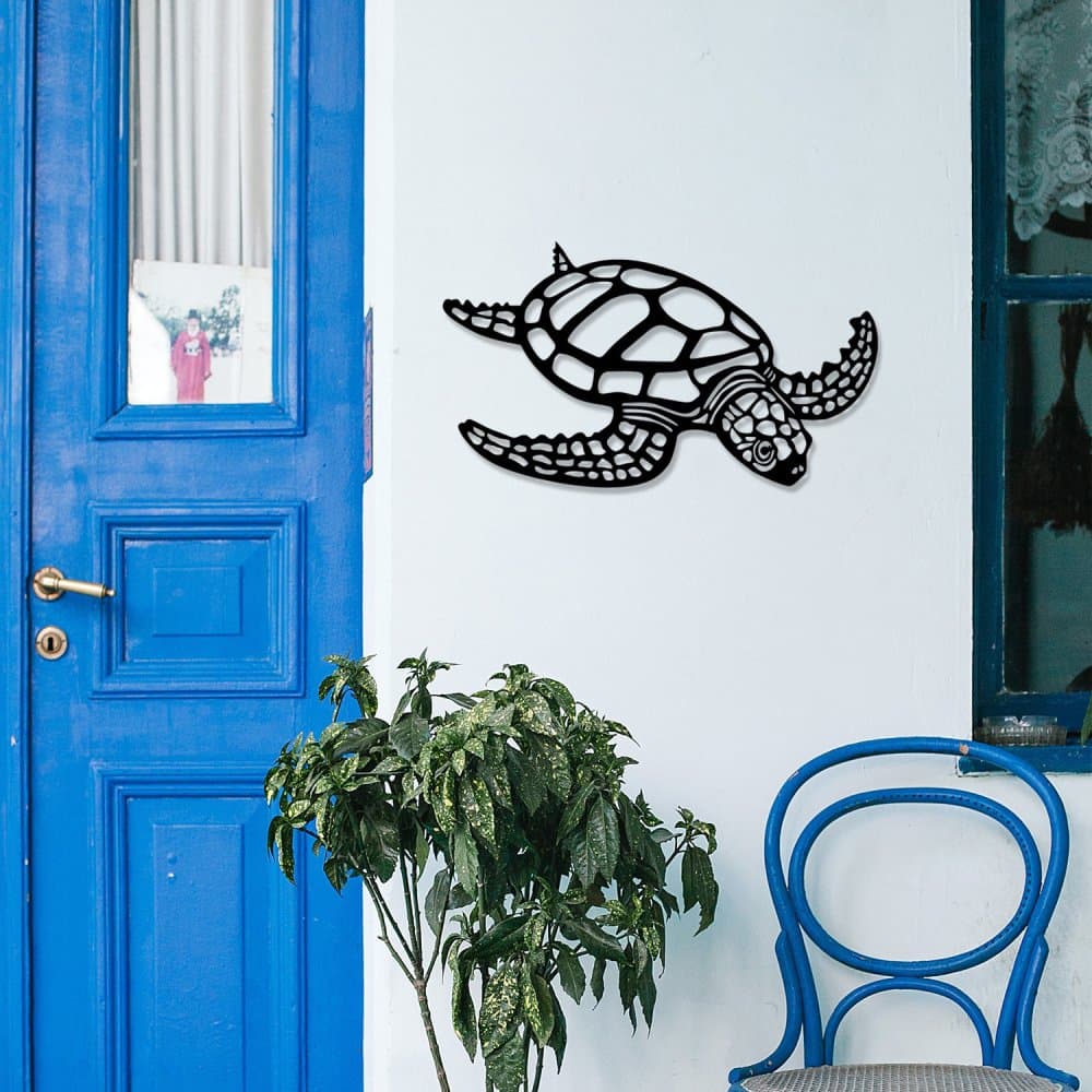 Dekoratívny kovový doplnok na stenu Caretta Caretta 1