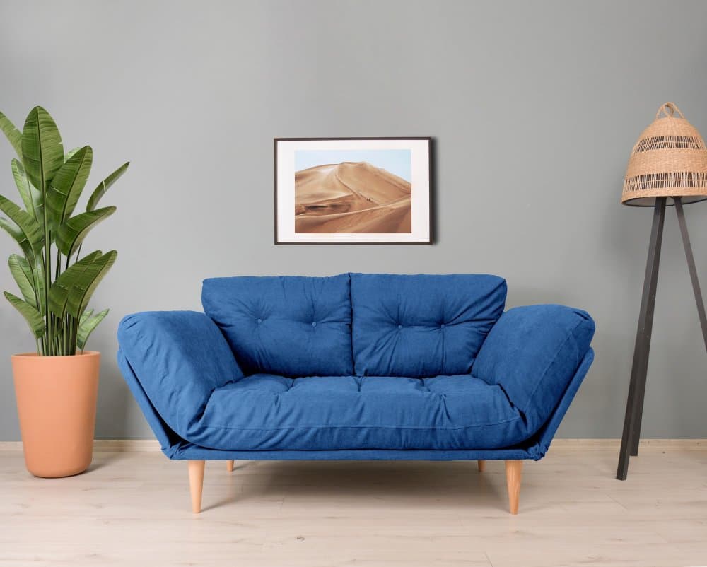 Trojmiestna rozkladacia pohovka Nina Daybed - Parliament Blue GR108