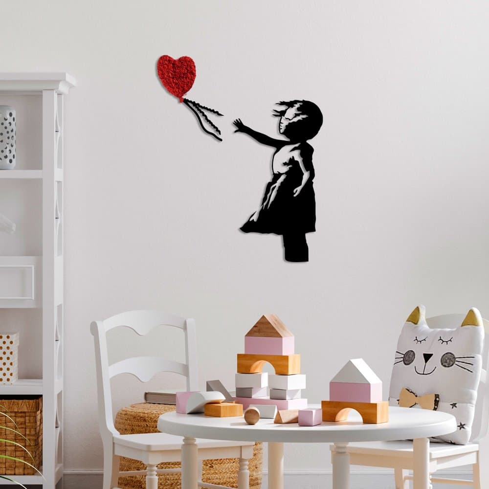 Dekoratívny kovový doplnok na stenu Banksy - 13-1 1