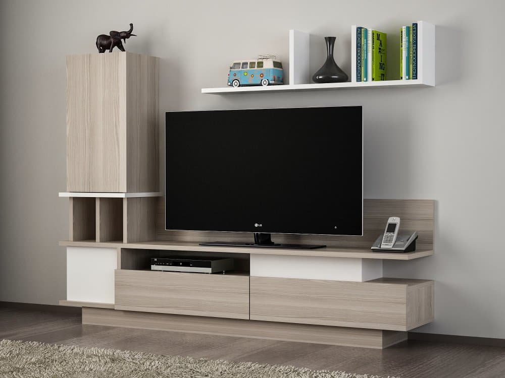 TV skrinka / Obývacia stena Como - White, Cordoba 1