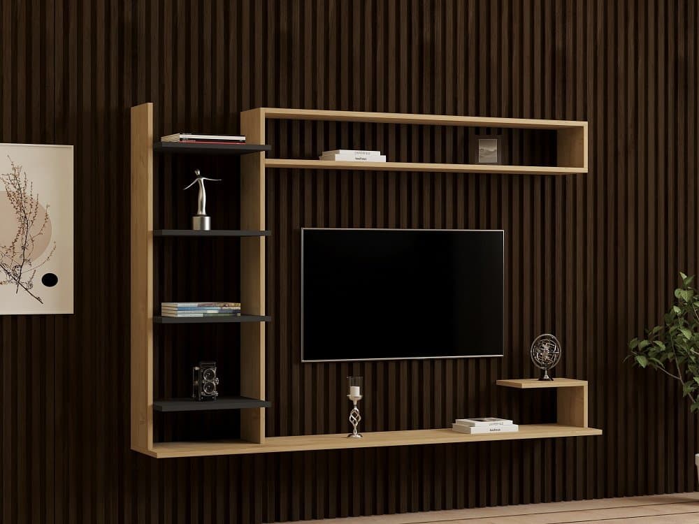 TV skrinka / Obývacia stena Noble - Sapphire, Anthracite