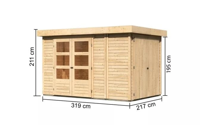Drevený záhradný domček RETOLA 3 Lanitplast 1
