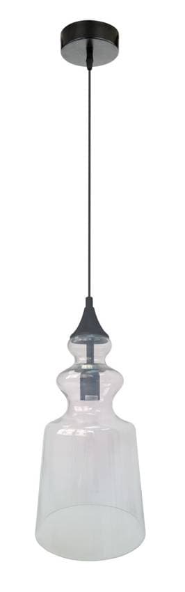 Stropná závesná lampa Oxelo e27, bezfarebná