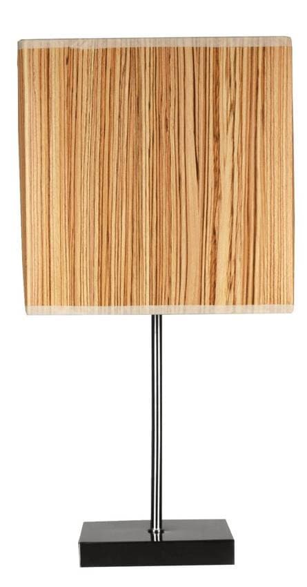 Stolová lampa zo saténu/borovice kajmanskej 1