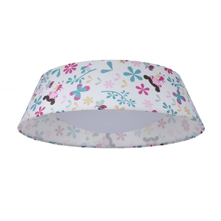 Stropná lampa pre dievčatá, stropná lampa 16W LED 6500K s tienidlom