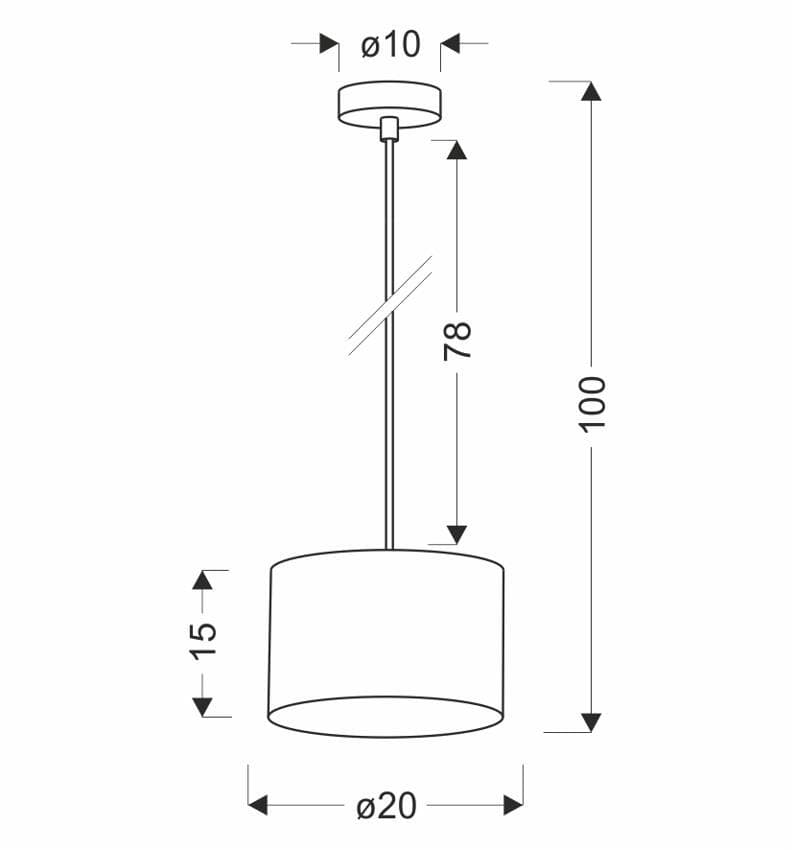 Závesná lampa PANDY čierna 1x40W E27 tienidlo čierne+zlaté