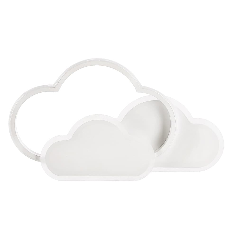 LED stropné svietidlo Stropné svietidlo Clouds 24W 2800–6500K s diaľkovým ovládaním, biele tienidlo, nastaviteľná farba svetla, detská izba, obývačka