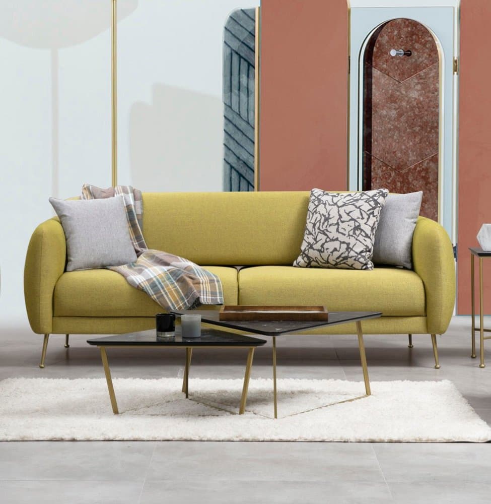 Trojmiestna rozkladacia pohovka Sevilla 3 Seater - Yellow