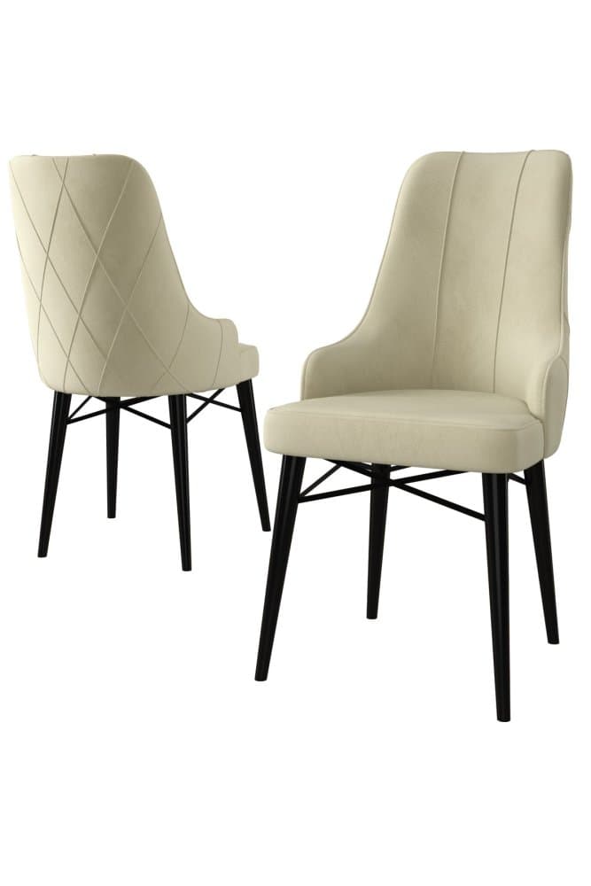 Súprava stoličiek (4 kusy) Neta - Cream, Black 1