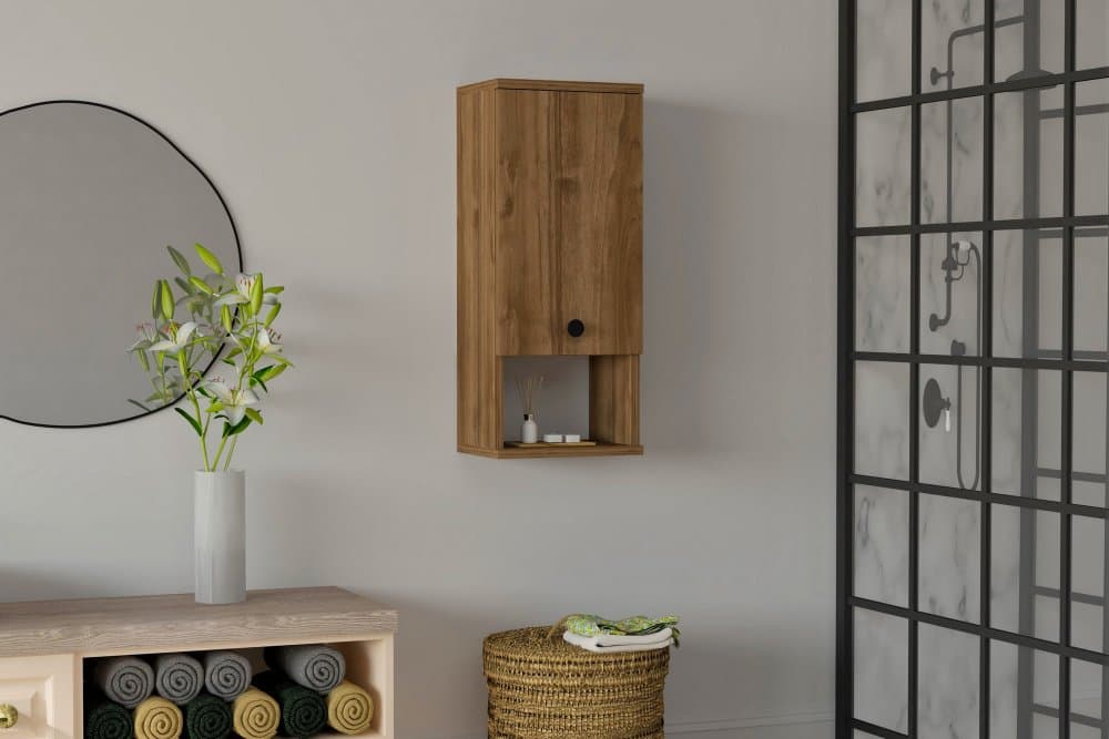 Kúpeľňová skrinka Mis - Walnut