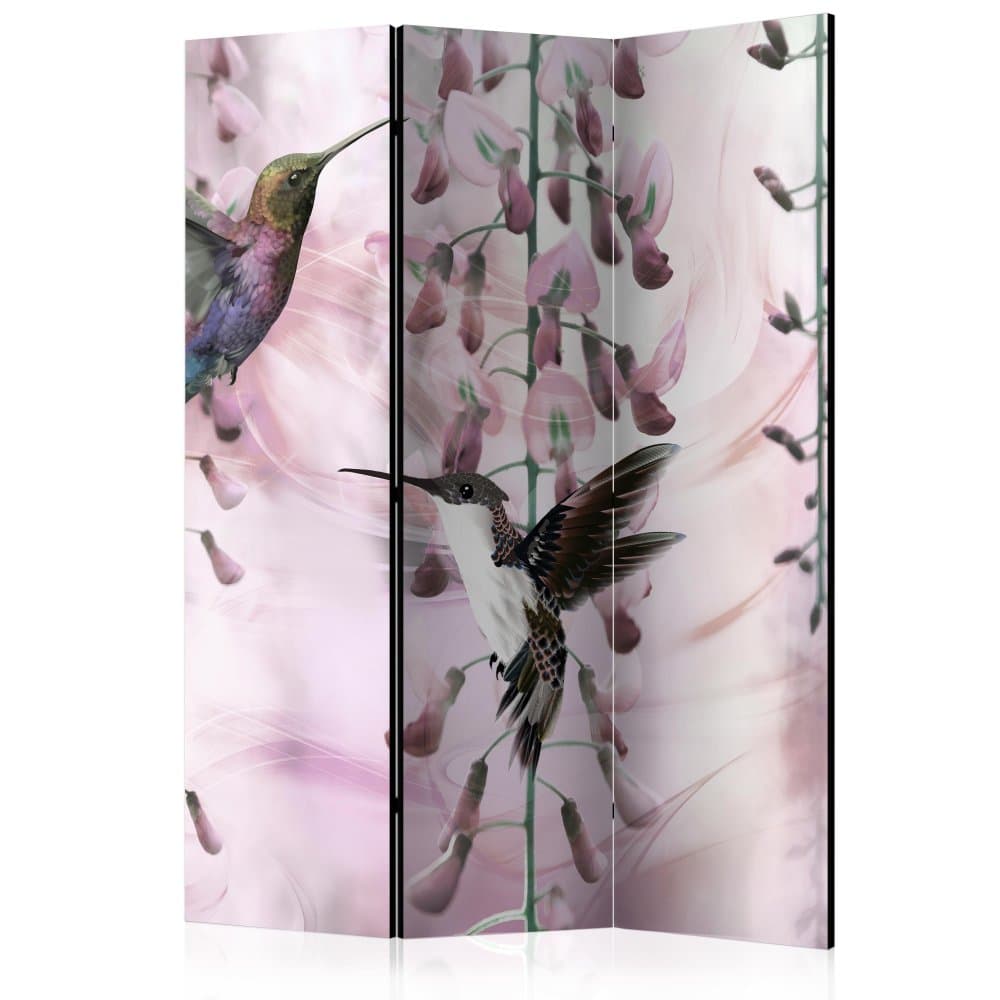 Paraván Flying Hummingbirds (Pink) Dekorhome 1
