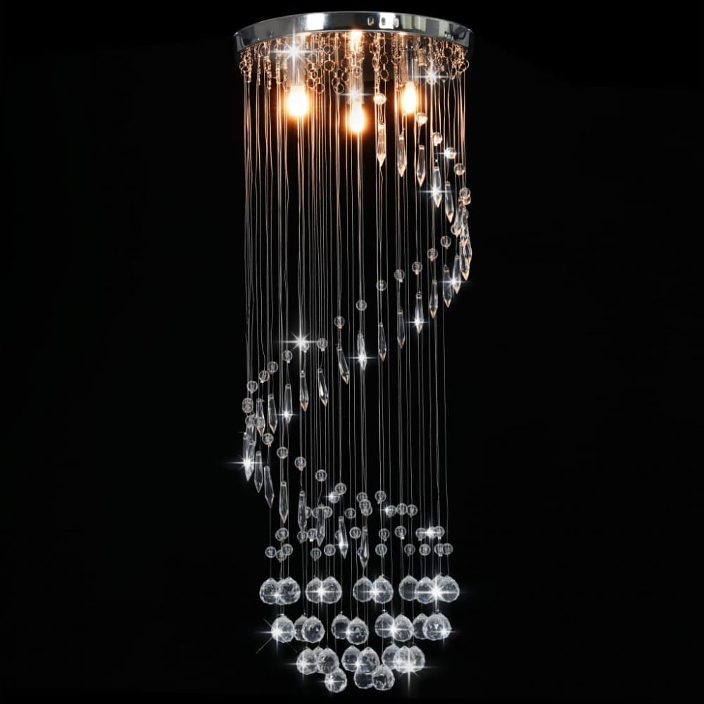 Stropná lampa krištáľ / chróm Dekorhome 1