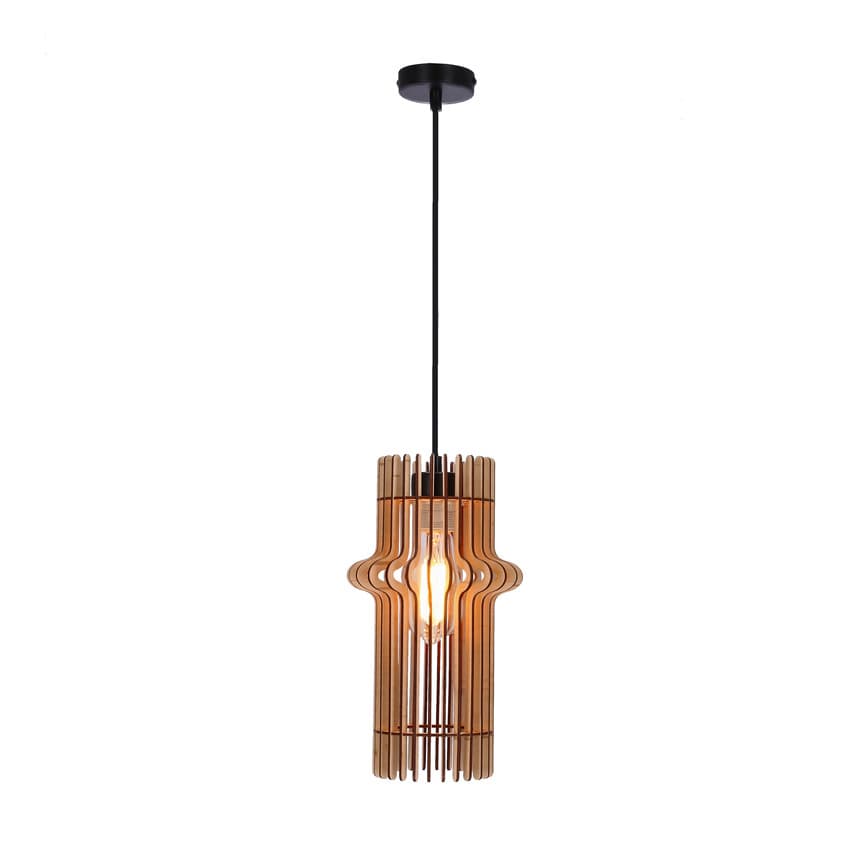 Závesná lampa Eco 4 1x40 e27 Drevené tienidlo 1