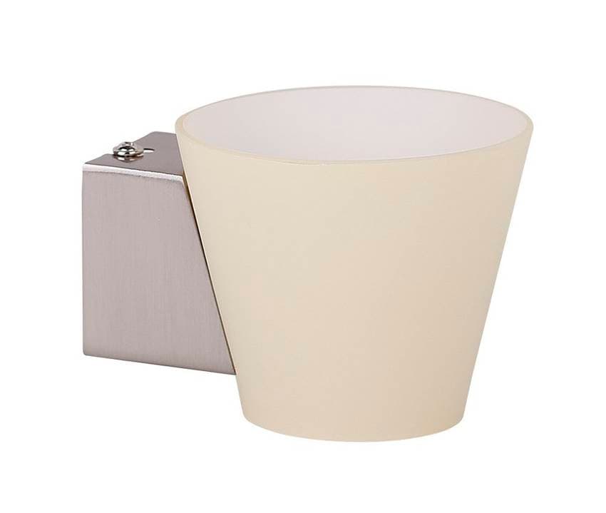 Nástenná lampa biela kužeľová sklenená lampa 40W G9 Simonet