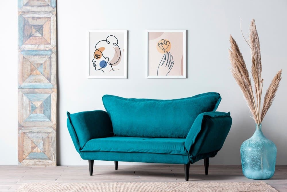 Dvojmiestna rozkladacia pohovka Vino Daybed - Petrol Green GR124\01