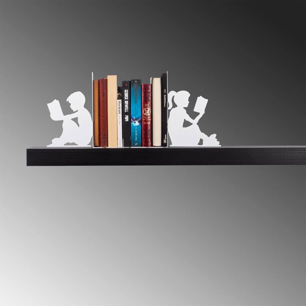 Metal Bookend Kitap tutucu 10 - White 1