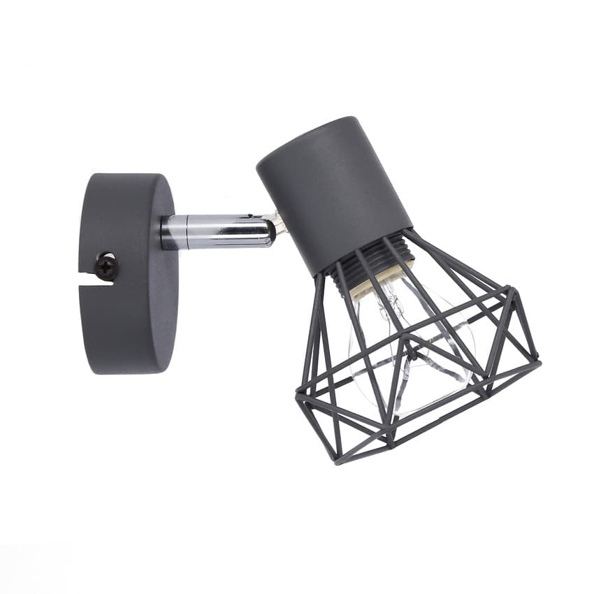 Nástenná lampa s jedným sivým drôtom 1X40W E14 Verve 1