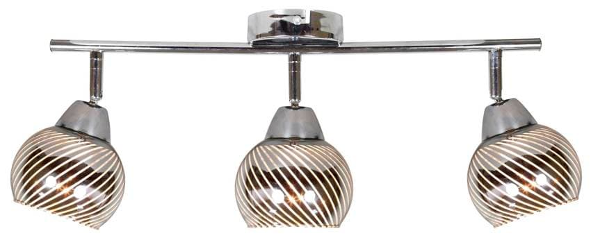 Nástenná LED páska 3X10W E14 chróm FORT 1