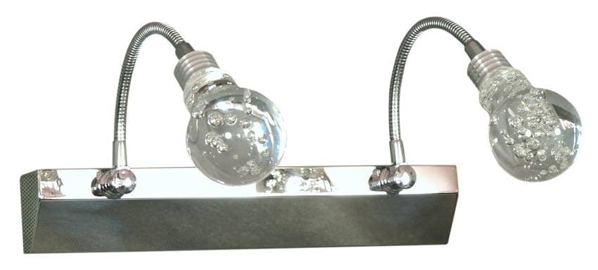 Akrylová LED nástenná lampa 2X2W LED chróm 1