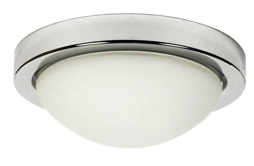 Stropná lampa chróm/biela 32cm 2xE27 Roda 1