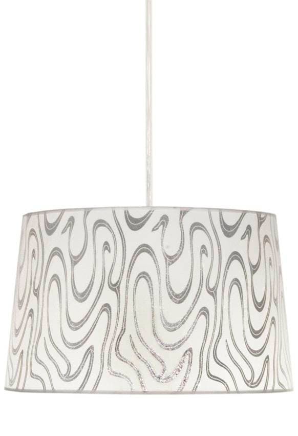 Stropná lampa Tiger e27 bielo-strieborná