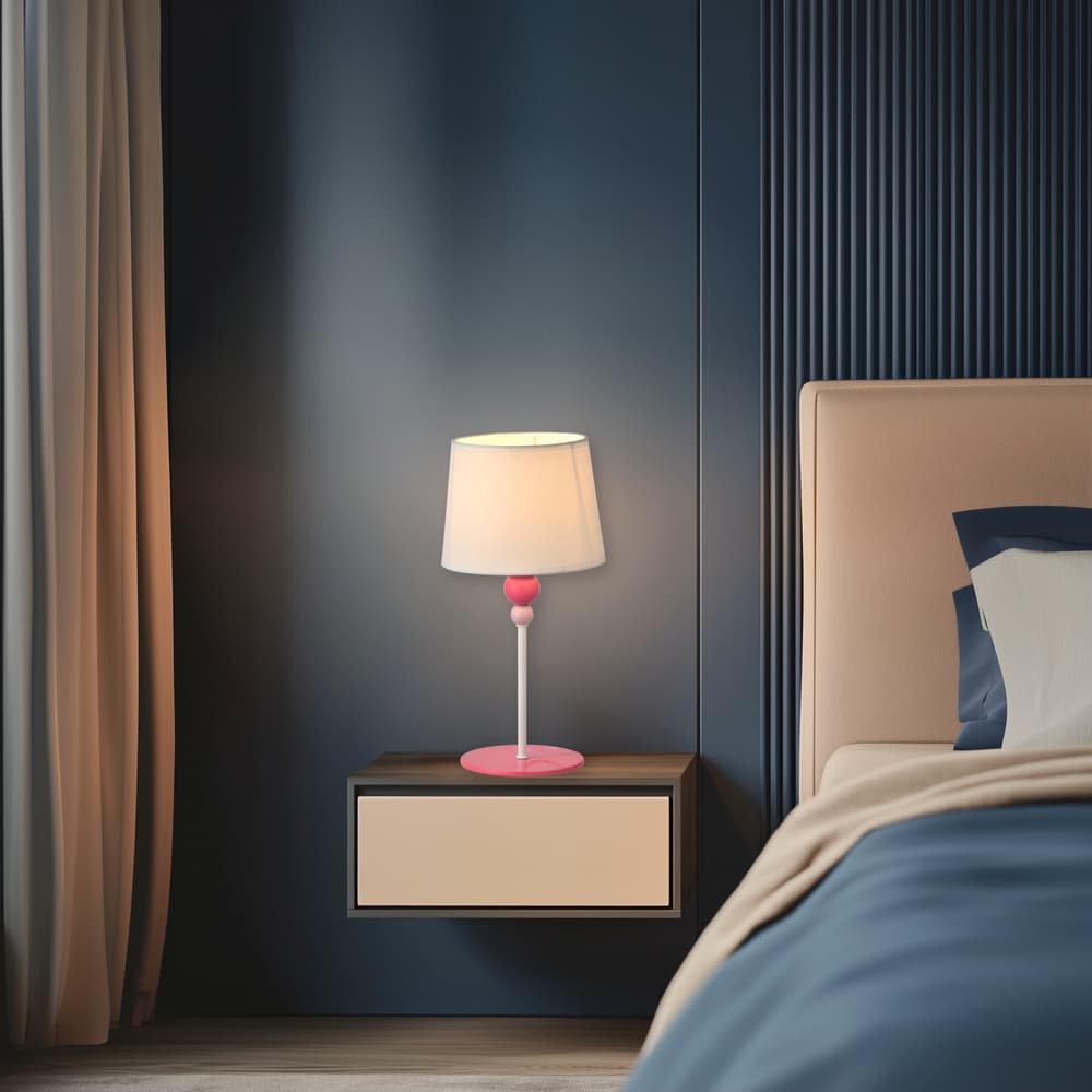 Detská biela kancelárska stolová lampa 60W E27 Bebe