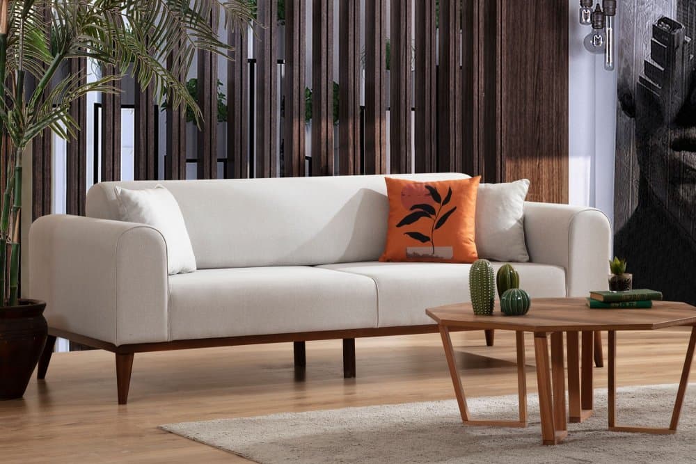 Trojmiestna rozkladacia pohovka Cofi 3 Seater - Cream