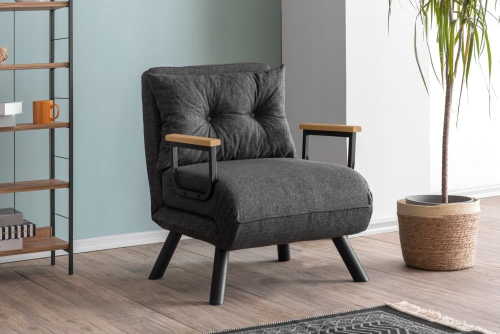Rozkladacie kreslo Sando Single - Dark Grey