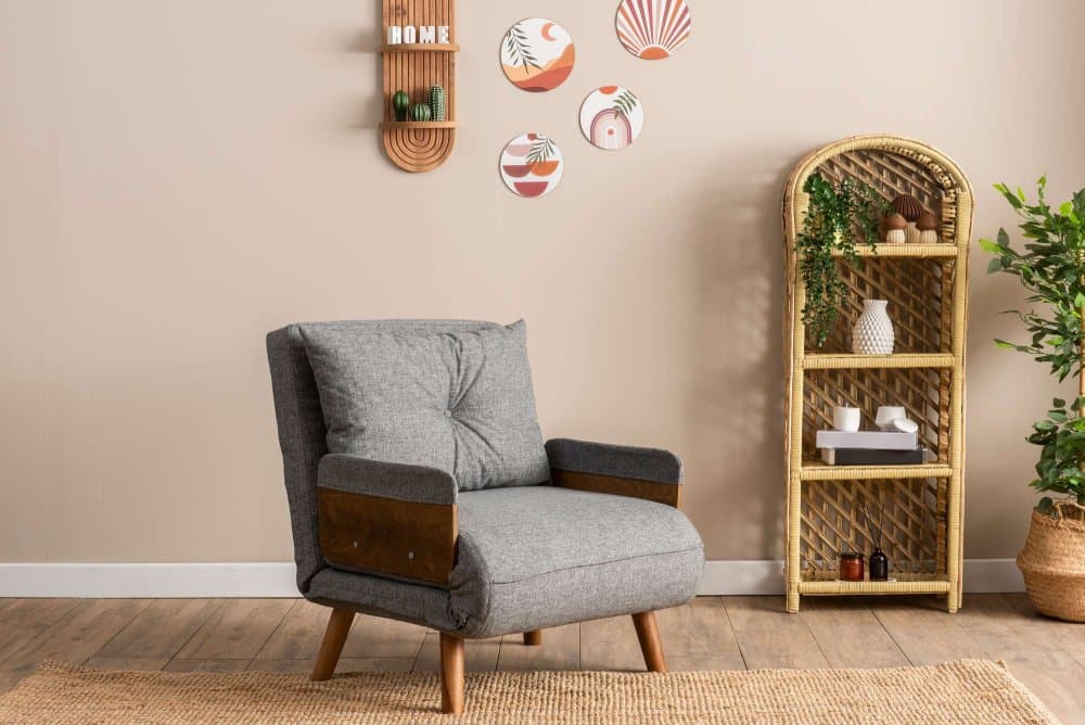 Rozkladacie kreslo Cosmo Single - Light Grey 1