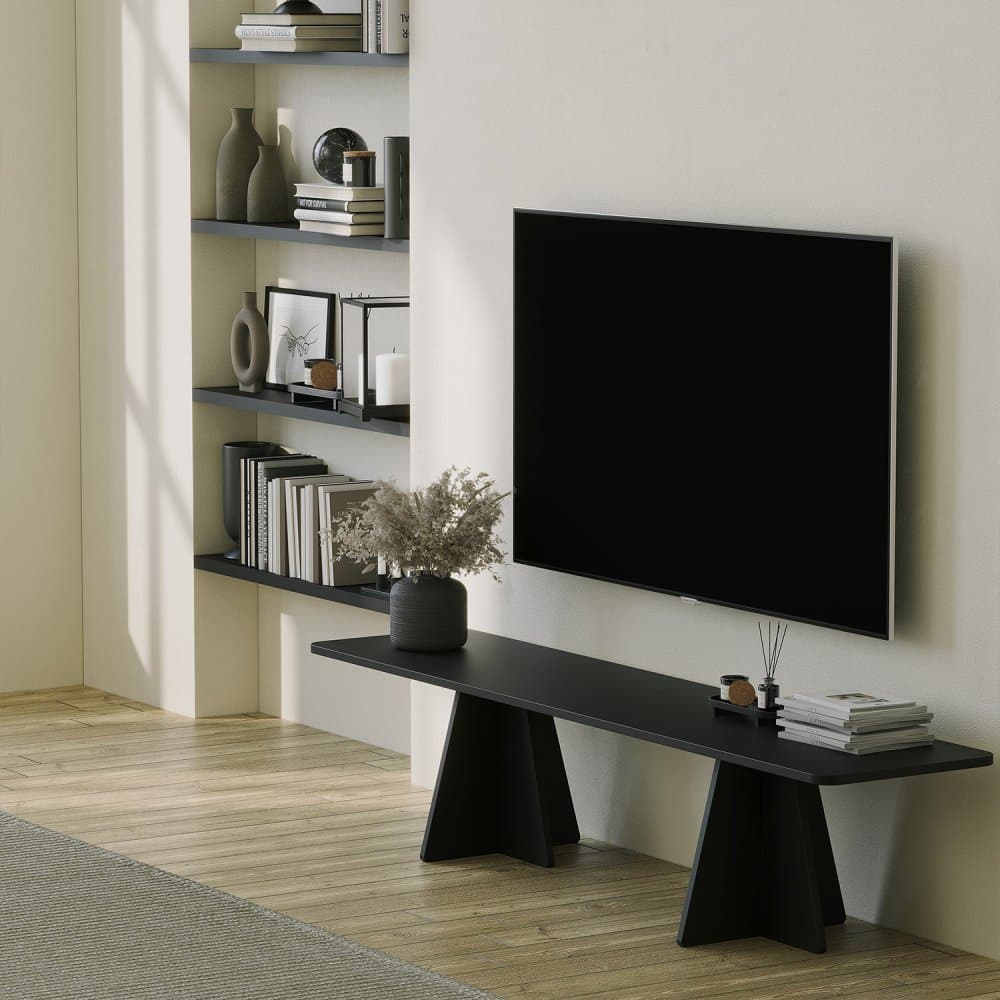 TV skrinka / Obývacia stena Mushroom - Black 1