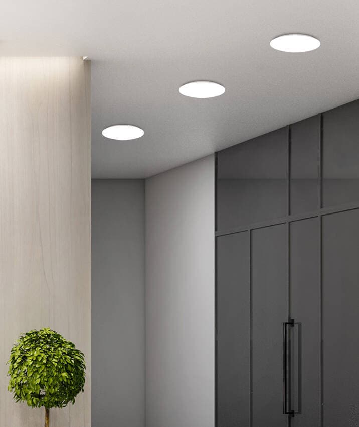 LED stropné svietidlo biele 12W 4000K Mega 1