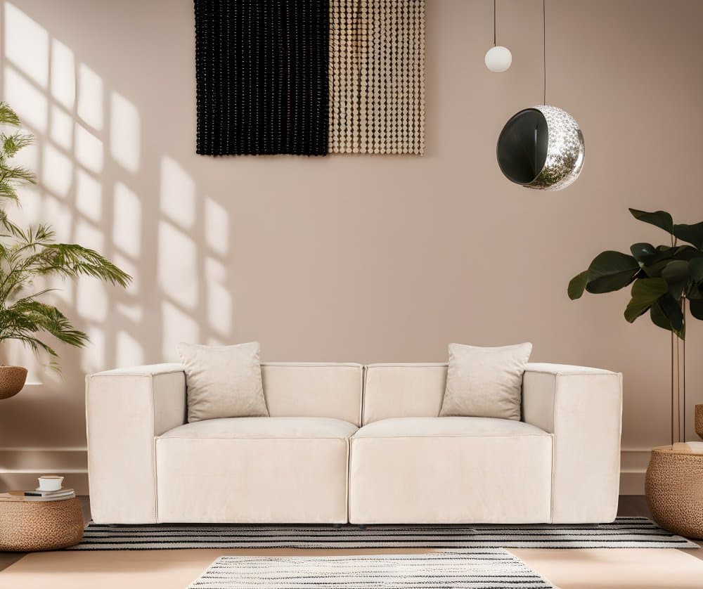 Dvojmiestna pohovka Lora 2 Seater - Cream 1