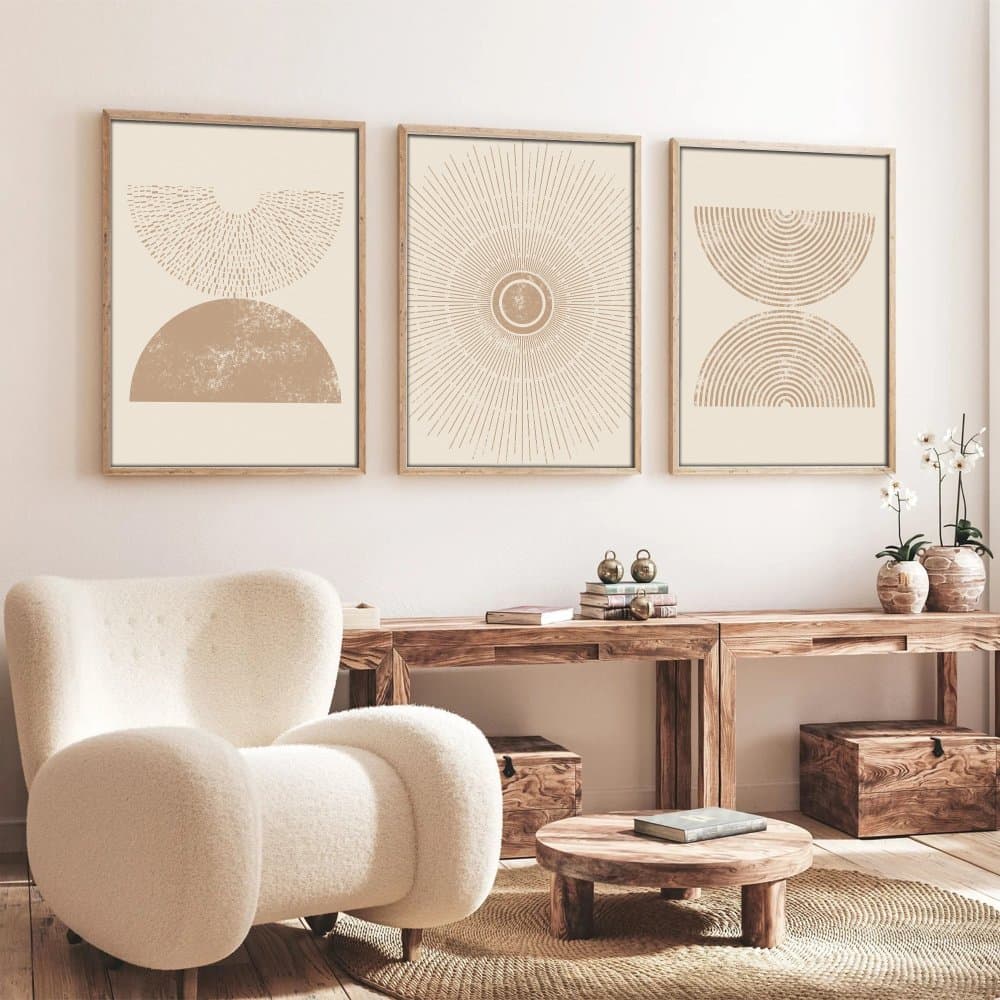 Dekoratívny rámovaný obraz z MDF (3 kusy) Huhu258 - 50 x 70