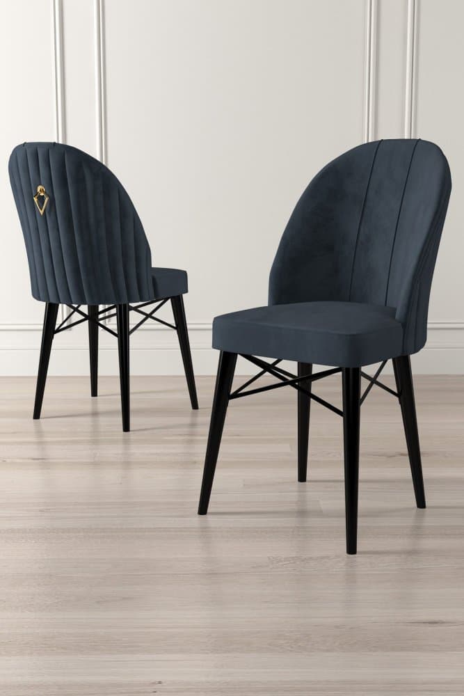 Súprava stoličiek (4 kusy) Ritim - Anthracite, Black