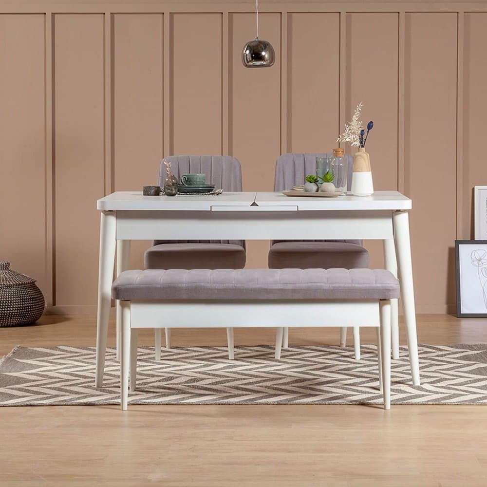 Lavica Vina Bench Soho, White 1