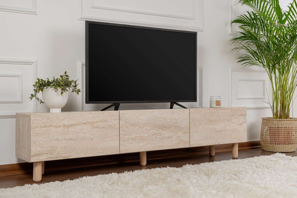 TV stolík Alvin - Travertine 1