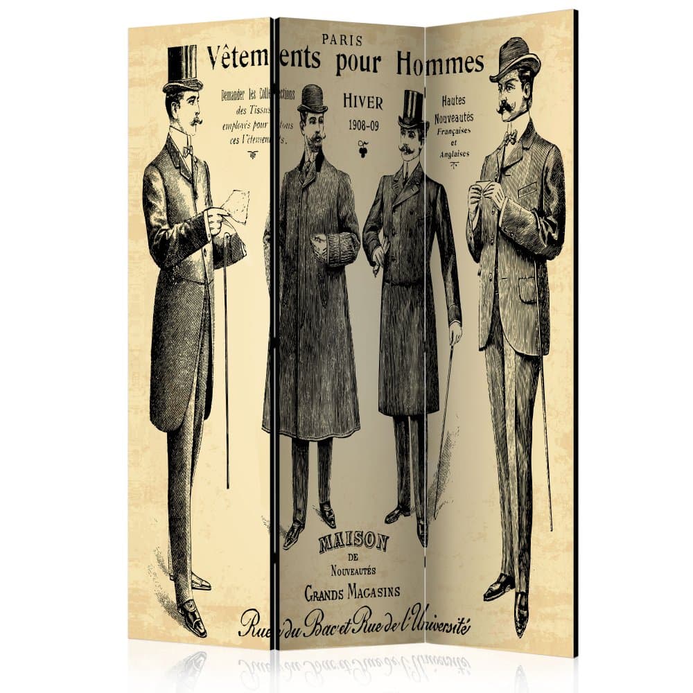 Paraván Vetements pour Homme Dekorhome 1