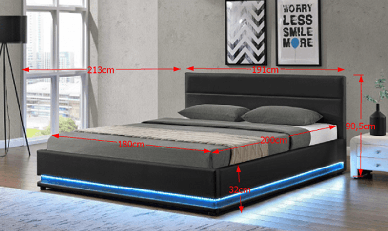 Posteľ BIRGET NEW s LED osvetlením Tempo Kondela 1