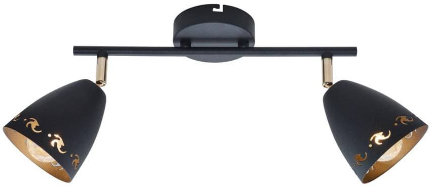 Čierna nástenná lampa Coty E14
