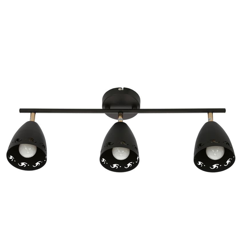 Stropná lampa 3xE14 70cm COTY STRIP ČIERNA