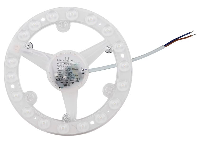 LED panel 18W LED 19CM 6500K studená biela rozeta pre stropné svietidlo Merc02