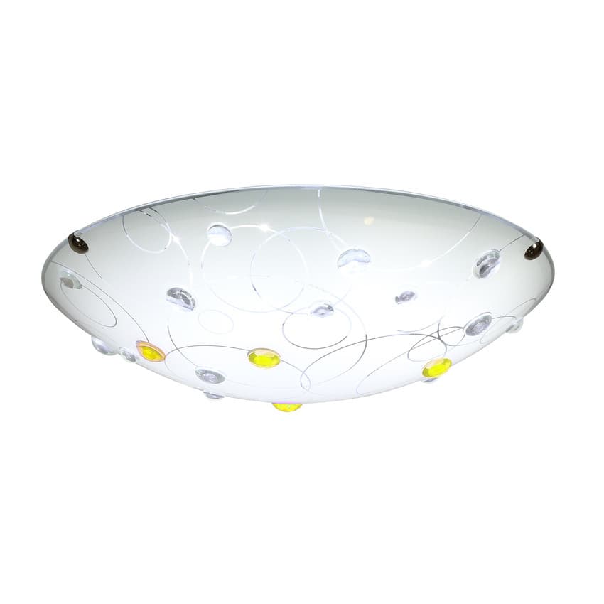 Stropné svietidlo Floki Plafond 30 1x60W E27 jantárové 1