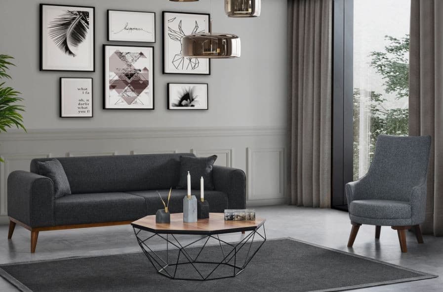 Trojmiestna rozkladacia pohovka Cofi 3 Seater - Anthracite 1