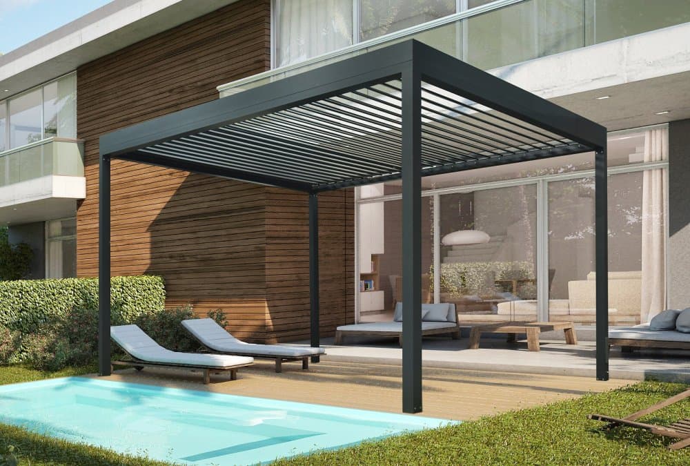 Bioklimatická pergola 3x3 m BIOCLIMATIC 33 Lanitplast 1