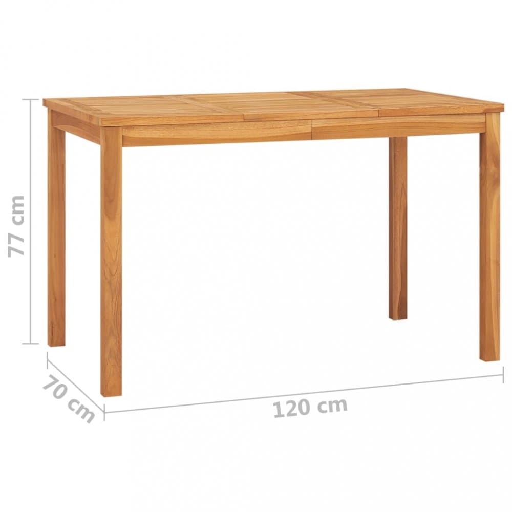 Záhradný jedálenský stôl teak Dekorhome 1