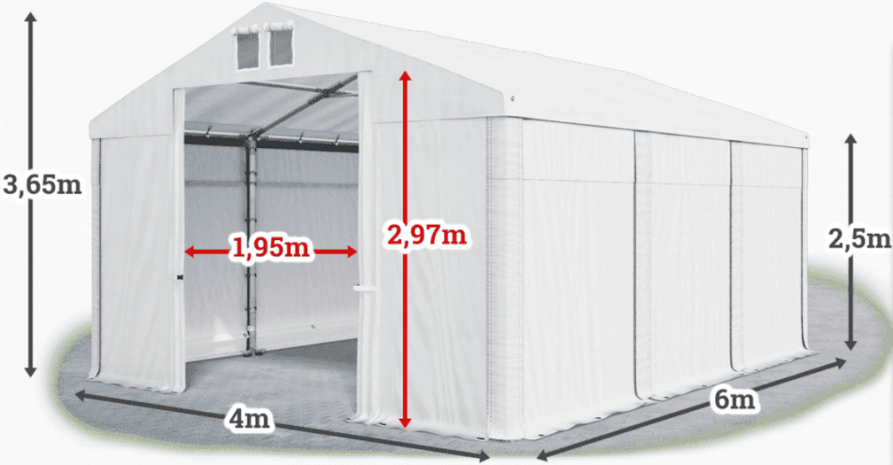 Skladový stan 4x6m PROFI 1