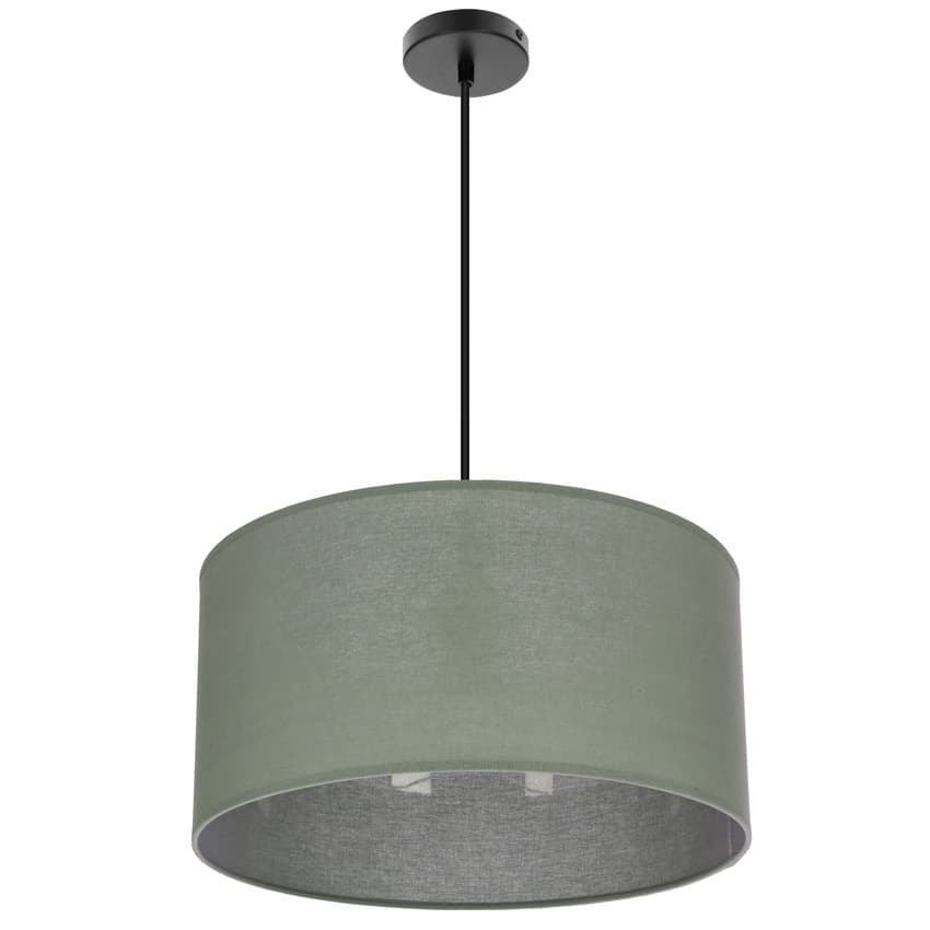 Závesná lampa SHANTI čierna 1x40 E27 mätové tienidlo 1