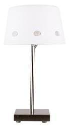 Saténová/biela kancelárska stolová lampa