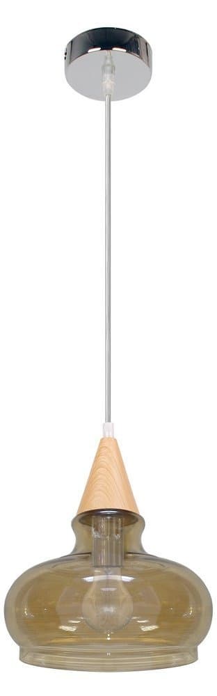Závesná sklenená lampa, dymové tienidlo, 60W, E27, Enriks 1