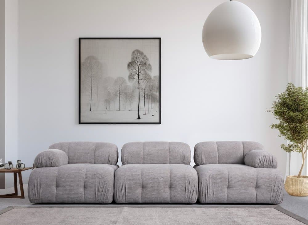 Trojmiestna pohovka Petite 3 - Light Grey 1